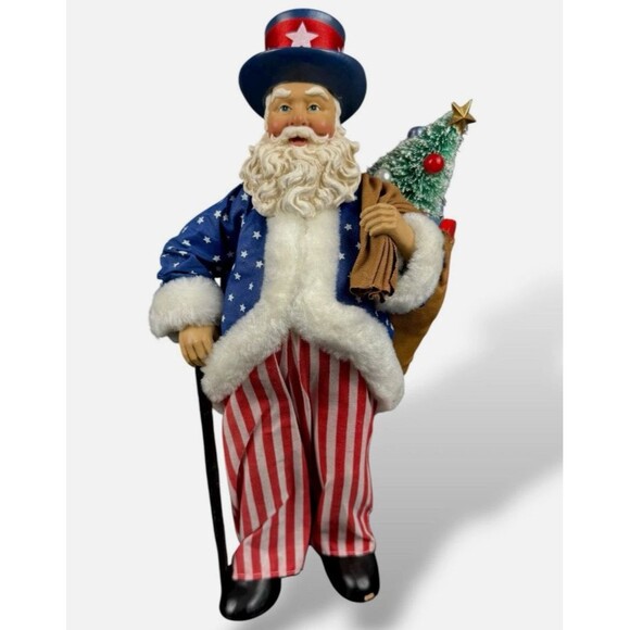 Clothtique Possible Dreams 1999 Yankee Doodle Santa 11" #713193 - Picture 1 of 5